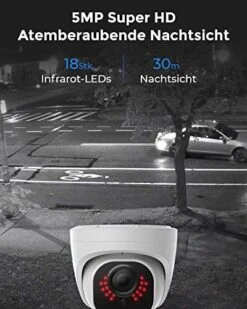 Reolink 5MP Überwachungskamera Set Outdoor, 4X 5MP PoE IP Dome Kamera Und 8CH 2TB HDD NVR RLK8-520D4-5MP -Elektronische Geräte Verkäufe 2276200 1 2