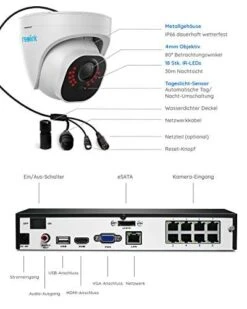 Reolink 5MP Überwachungskamera Set Outdoor, 4X 5MP PoE IP Dome Kamera Und 8CH 2TB HDD NVR RLK8-520D4-5MP -Elektronische Geräte Verkäufe 2276200 1 7