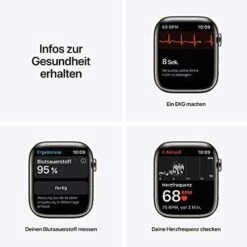 Apple Watch Series 7 (GPS + Cellular, 45mm) Smartwatch -Edelstahlgehäuse Graphit,Milanaise Armband Graphit. Gebraucht Gut-Neupreis: 774,62€ -Elektronische Geräte Verkäufe 2277096 1 2