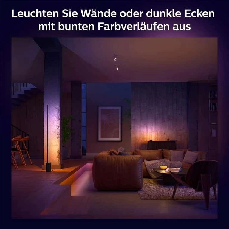 PHILIPS Hue Gradient Signe Tischleuchte Schwarz - Saturn / Mediamarkt 4 PHILIPS Hue Gradient Signe Tischleuchte Schwarz - Saturn / Mediamarkt – Bild 2