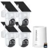 4x ANRAN Pro 2K 4MP Akku Außen-Überwachungskamera WLAN Mit Solarpanel + 64GB MicroSD Und NVR -Elektronische Geräte Verkäufe 2278910 1