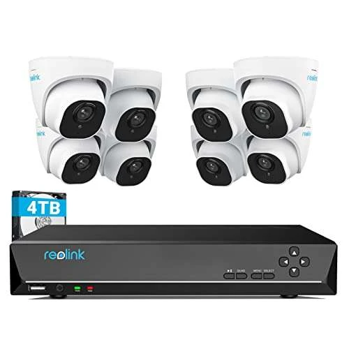 Reolink 4K Überwachungskamera Set, 8X 8MP PoE IP Kamera Und 16CH 4TB HDD NVR, RLK16-800D8 3 Reolink 4K Überwachungskamera Set, 8X 8MP PoE IP Kamera Und 16CH 4TB HDD NVR, RLK16-800D8