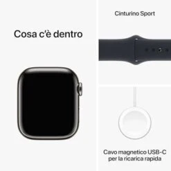 Apple Watch Series 9 GPS + Cellular, 41 Mm Edelstahlgehäuse Graphit, Sportarmband Mitternacht – S/M 13 Apple Watch Series 9 GPS + Cellular, 41 Mm Edelstahlgehäuse Graphit, Sportarmband Mitternacht – S/M -Elektronische Geräte Verkäufe 2282155 1 5
