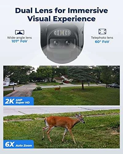 Reolink TrackMix Mit Akku + 6W Solarpanel, WLAN Überwachungskamera Outdoor, 2,4/5GHz WiFi, 360° Ansicht, KI-Erkennung, 2K, Auto Tracking 4 Reolink TrackMix Mit Akku + 6W Solarpanel, WLAN Überwachungskamera Outdoor, 2,4/5GHz WiFi, 360° Ansicht, KI-Erkennung, 2K, Auto Tracking – Bild 2