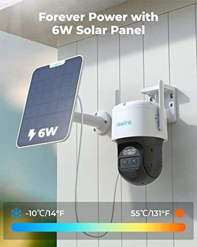 Reolink TrackMix Mit Akku + 6W Solarpanel, WLAN Überwachungskamera Outdoor, 2,4/5GHz WiFi, 360° Ansicht, KI-Erkennung, 2K, Auto Tracking 6 Reolink TrackMix Mit Akku + 6W Solarpanel, WLAN Überwachungskamera Outdoor, 2,4/5GHz WiFi, 360° Ansicht, KI-Erkennung, 2K, Auto Tracking – Bild 4