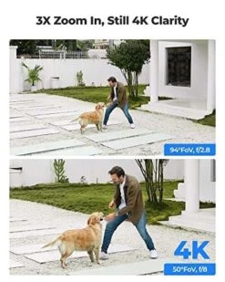 Reolink E1 Outdoor PoE ; 4K PTZ Überwachungskamera Aussen, 3X Optischem Zoom, Automatischer Verfolgung, Zwei-Wege-Audio, Intel. Erkennung -Elektronische Geräte Verkäufe 2283583 1 2