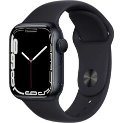 Apple Watch Series 7 45mm Aluminium GPS Sportarmband Mitternacht