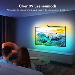 WiFi Hintergrundbeleuchtung Mit Kamera Für 75-85 Zoll TV Und PC, RGBIC LED Strip Kompatibel Mit Alexa Und Google Assistant, App-Steuerung -Elektronische Geräte Verkäufe 2284977 1 6