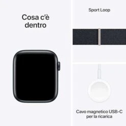 Apple Watch SE 44mm 2. Gen 2023 GPS Aluminiumgehäuse Und Sport Loop Armband In Mitternacht -Elektronische Geräte Verkäufe 2287182 1 5